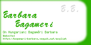 barbara bagameri business card