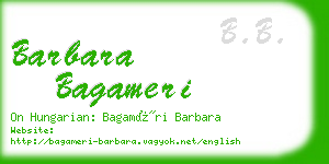 barbara bagameri business card